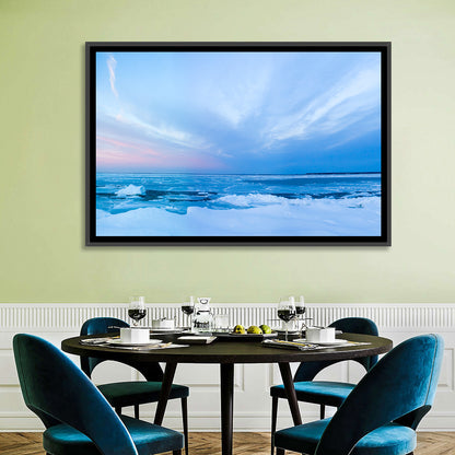 Frozen Blue Seascape Wall Art