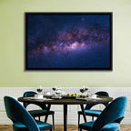 Violet Blue Milky Way Galaxy Wall Art