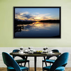 Lake Palestine Pier at Sunset Wall Art