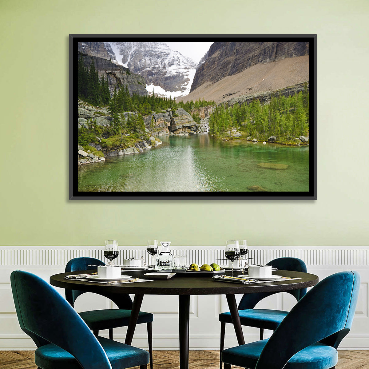 Lake Oesa Alpine View Wall Art