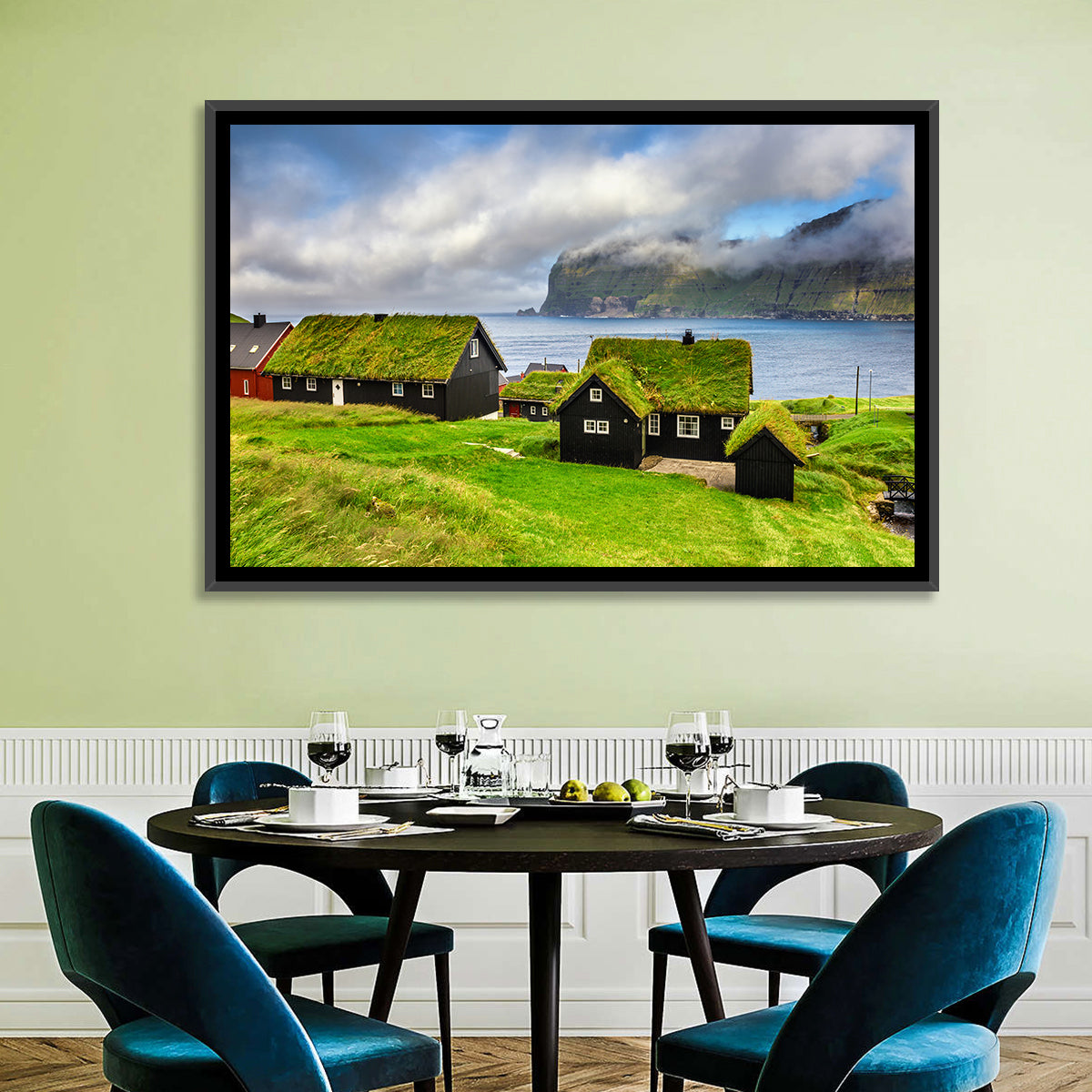 Saksun Village Landscape Wall Art