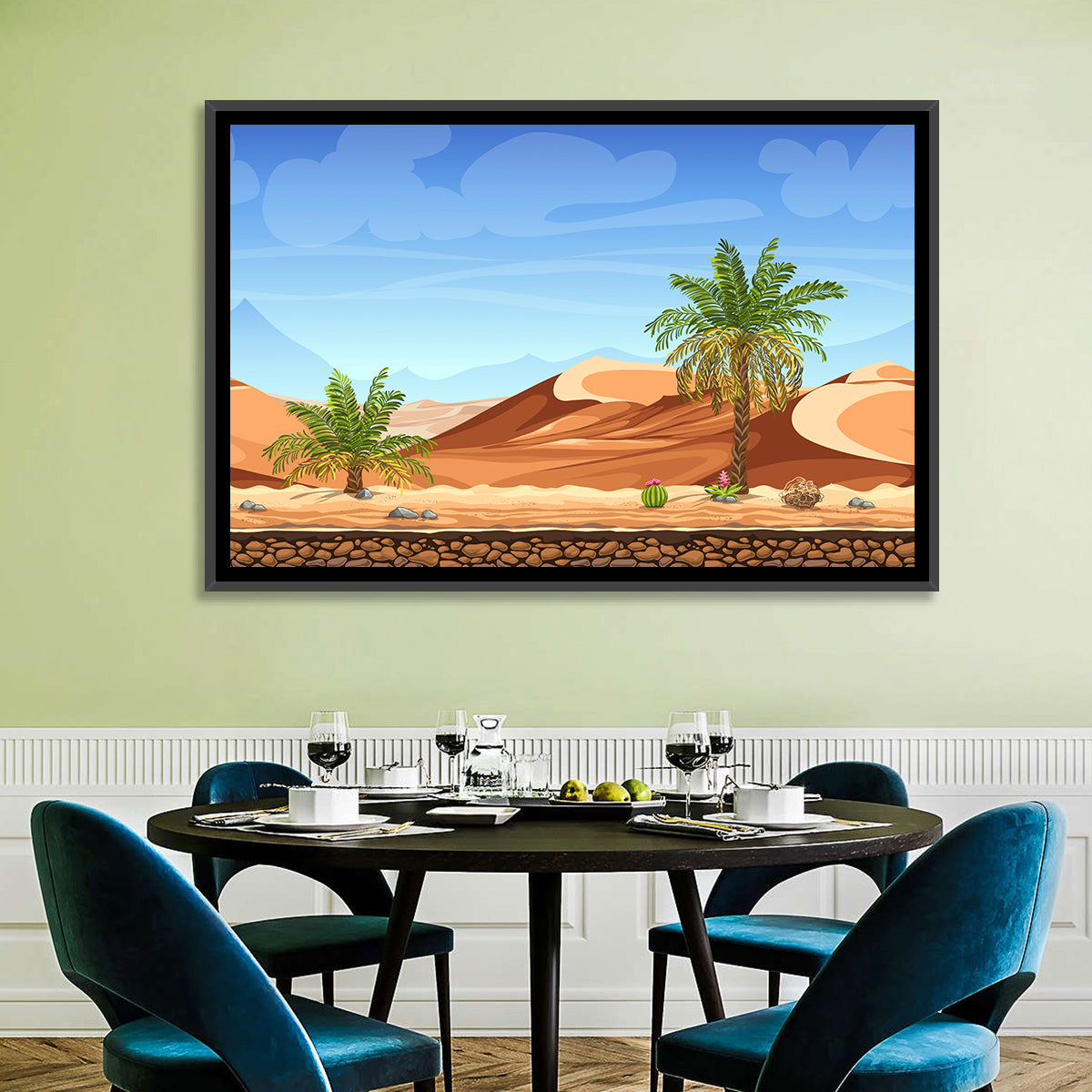 Digital Desertscape Wall Art