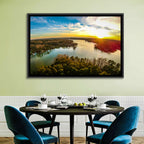Lake Wylie Golden Sunset Wall Art