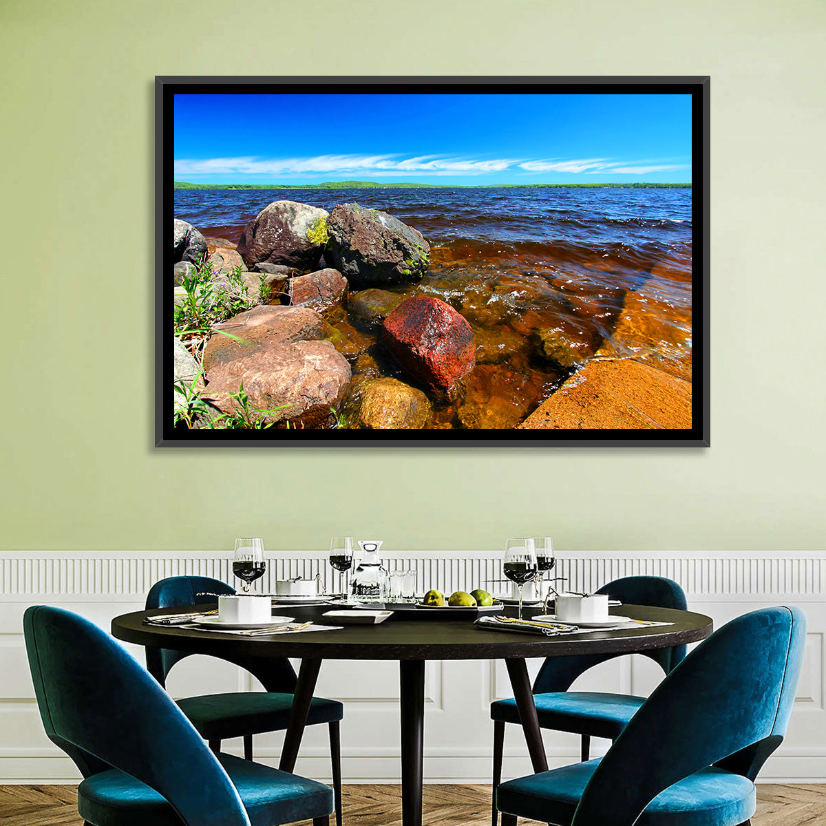 Lake Gogebic Rocky Shoreline Wall Art