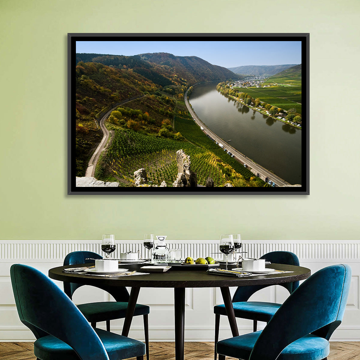 Mosel Valley at Bremm, Germany Wall Art