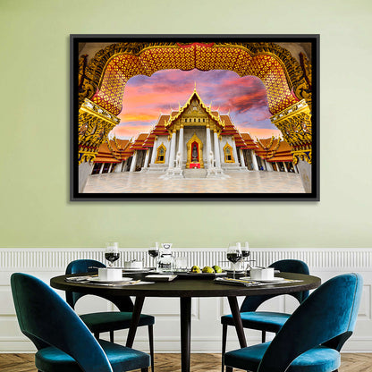 Marble Temple at Sunset Wall Art