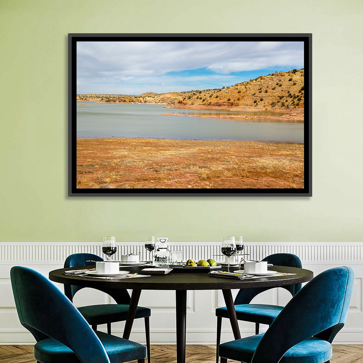 Lyman Lake Arizona Wall Art in a room, landscape