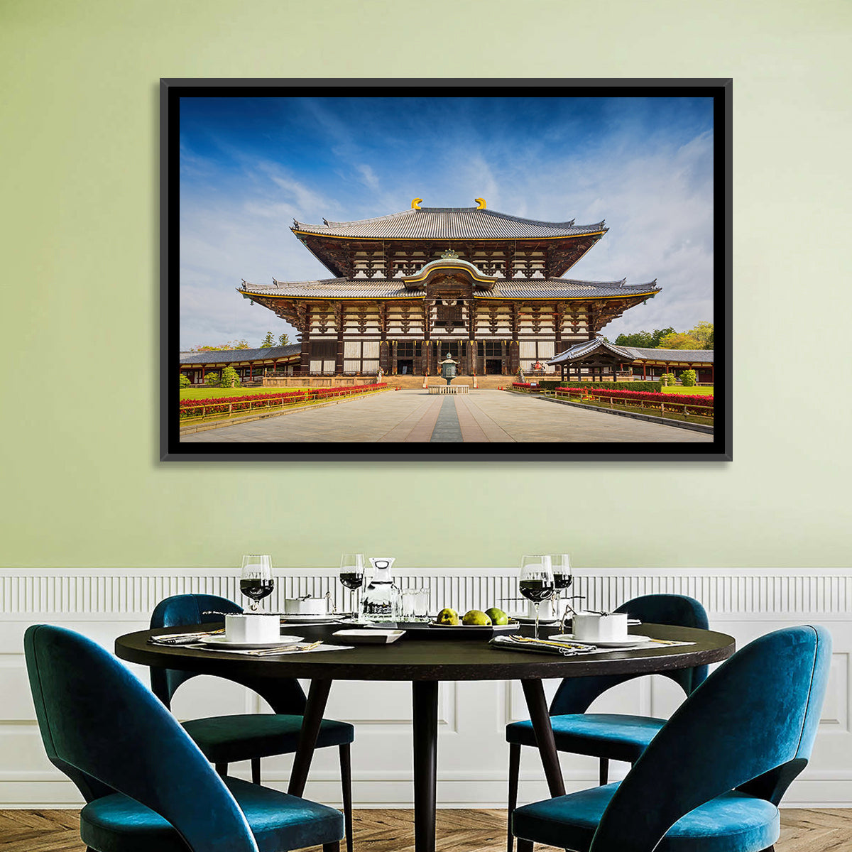 Todai-ji Temple Great Buddha Hall Wall Art in a room, landscape