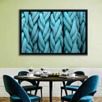 Turquoise Nautical Rope Close-up Wall Art