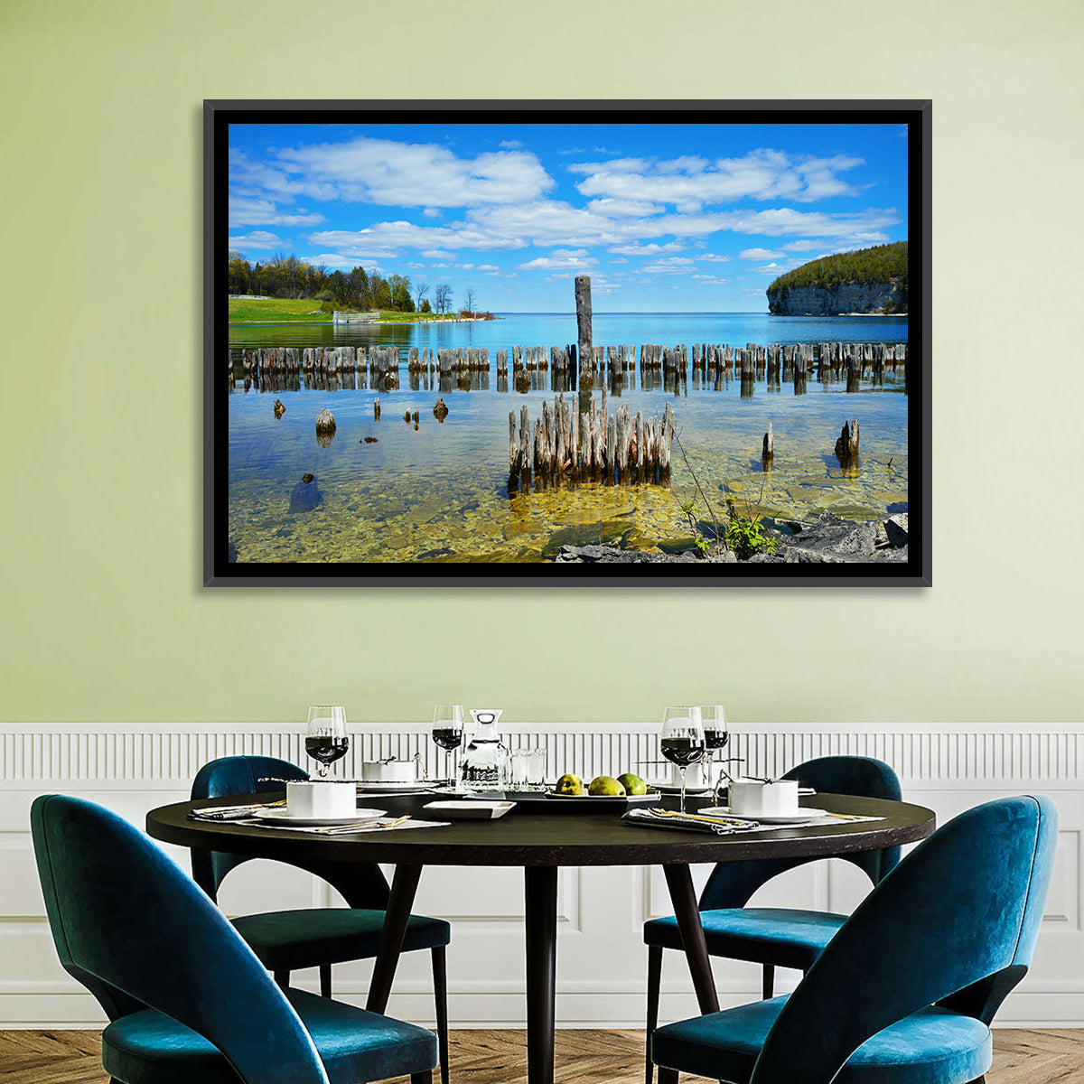 Big Bay De Noc Garden View Wall Art