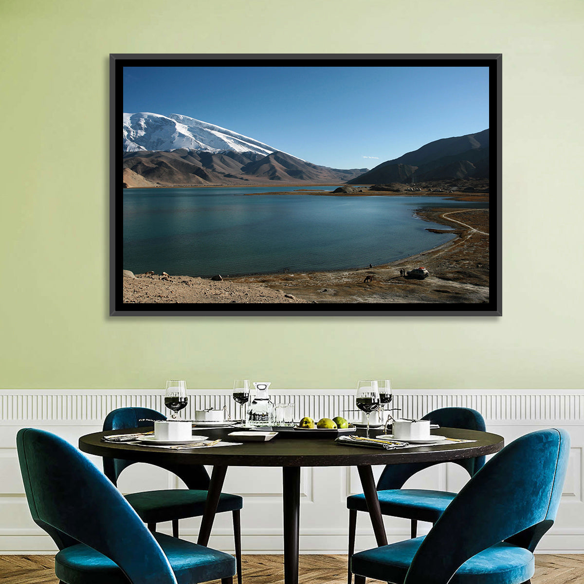 Muztahgata And Kara Kul Lake Wall Art