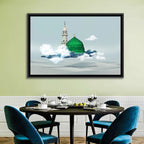 Green Dome of Al-masjid An-nabawi Wall Art