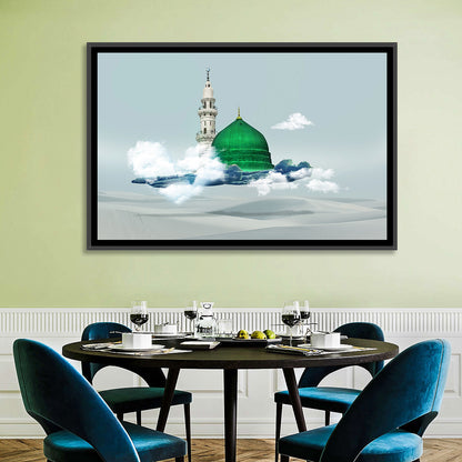 Green Dome of Al-masjid An-nabawi Wall Art