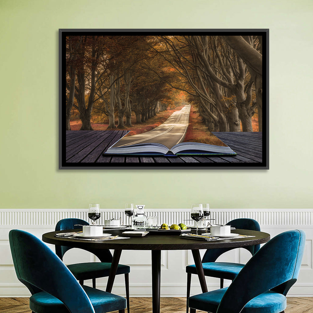Surreal Book Pathway Wall Art