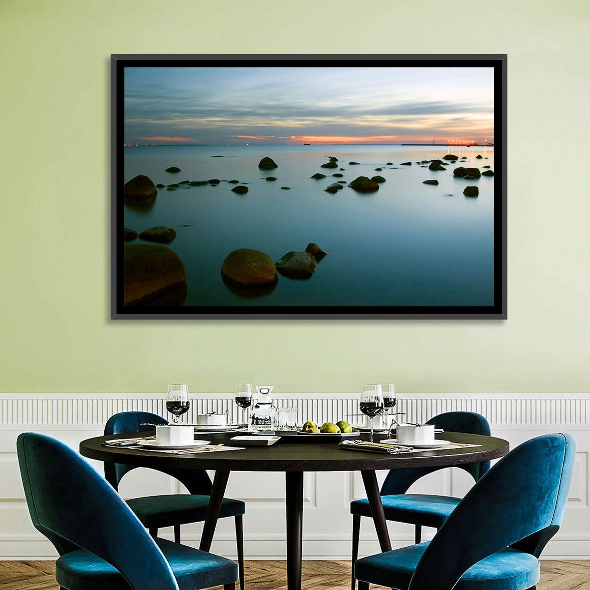 Baltic Sea at Twilight Wall Art