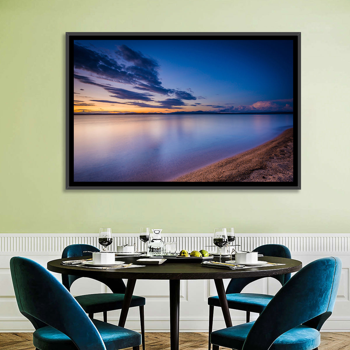 Lake Winnipesaukee Shoreline Sunset Wall Art