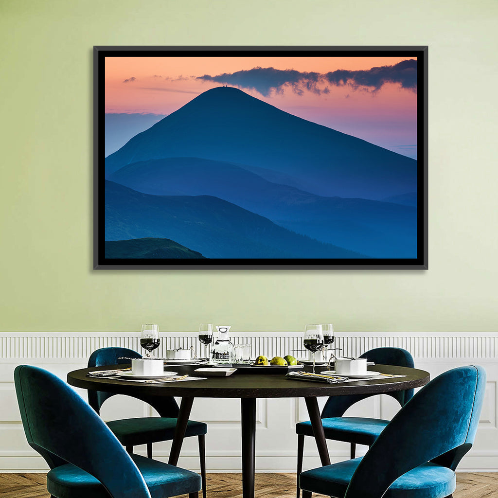 Twilight Mountain Range Wall Art