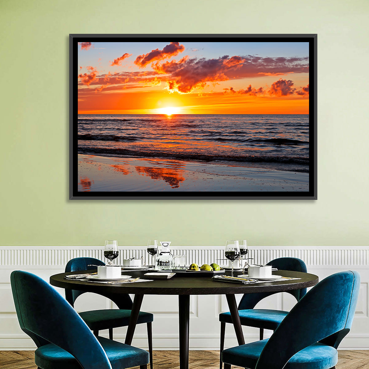 Sunset Over the Baltic Wall Art