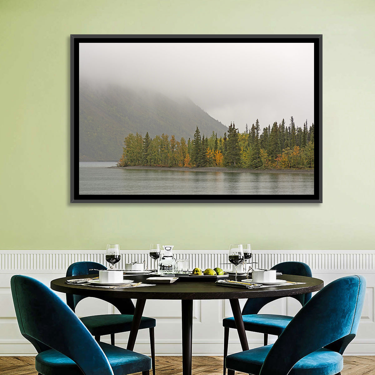 Kathleen Lake Autumn Shoreline Wall Art