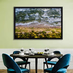 Aerial Waves Over Sandy Cliff Wall Art