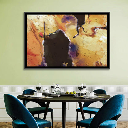 Merging Continents Textured Abstract Wall Art