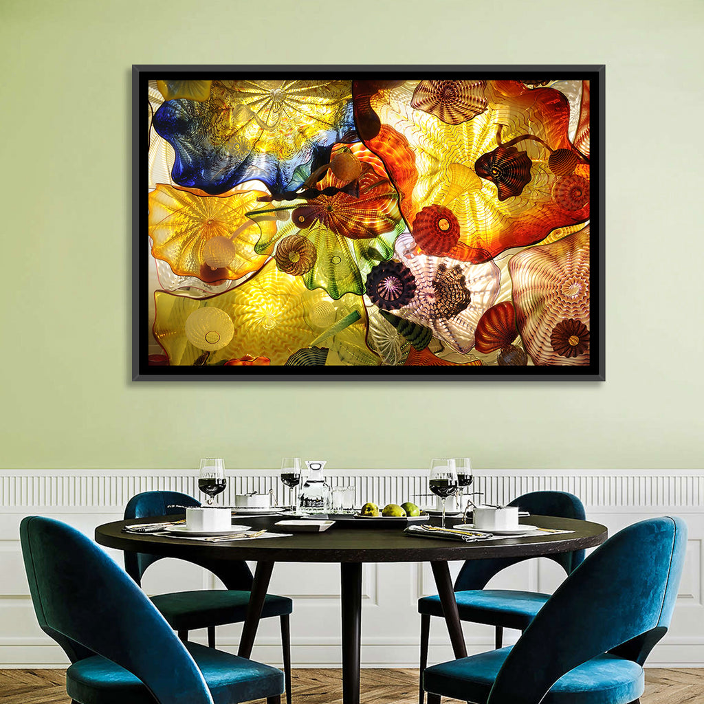 Kaleidoscopic Glass Ceiling Abstract Wall Art