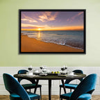 Sunrise Over Ocean Beach Wall Art