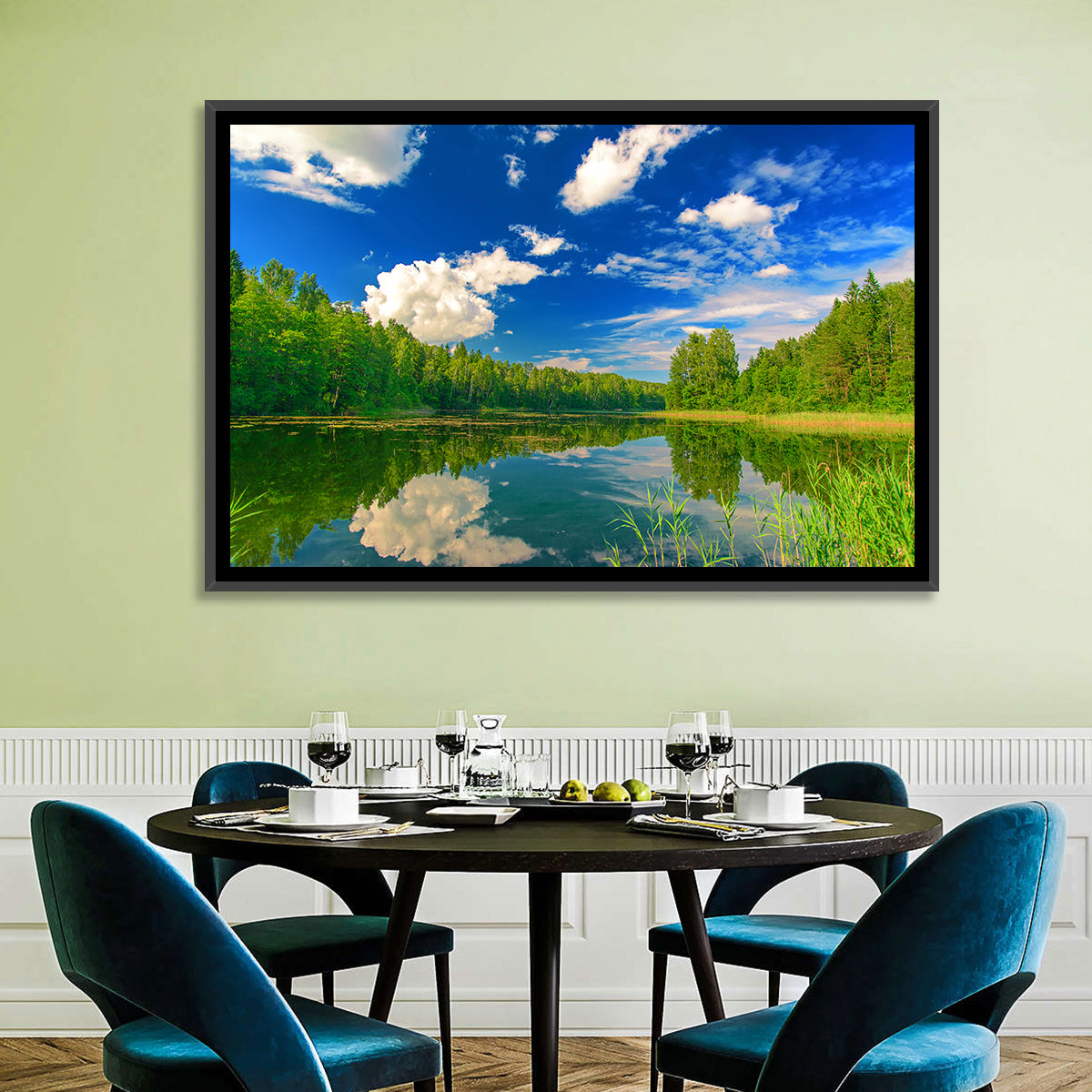 Kurtna Lake Reflection Wall Art