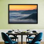 Foggy Mountains West Virginia Wall Art