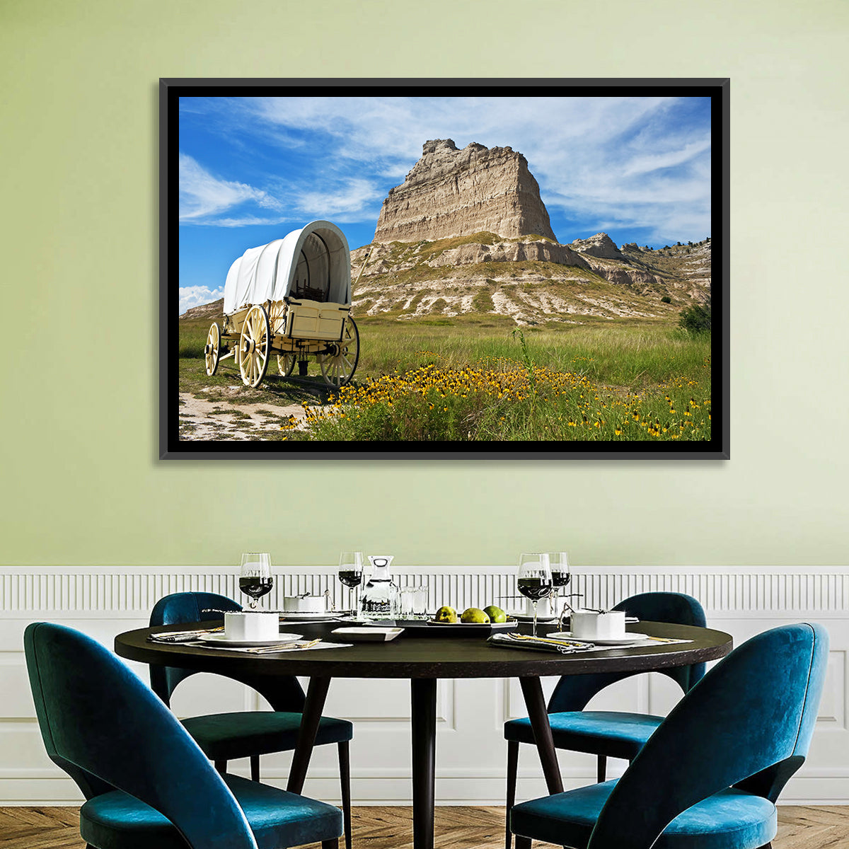 Scotts Bluff National Monument Wall Art in a room, landscape