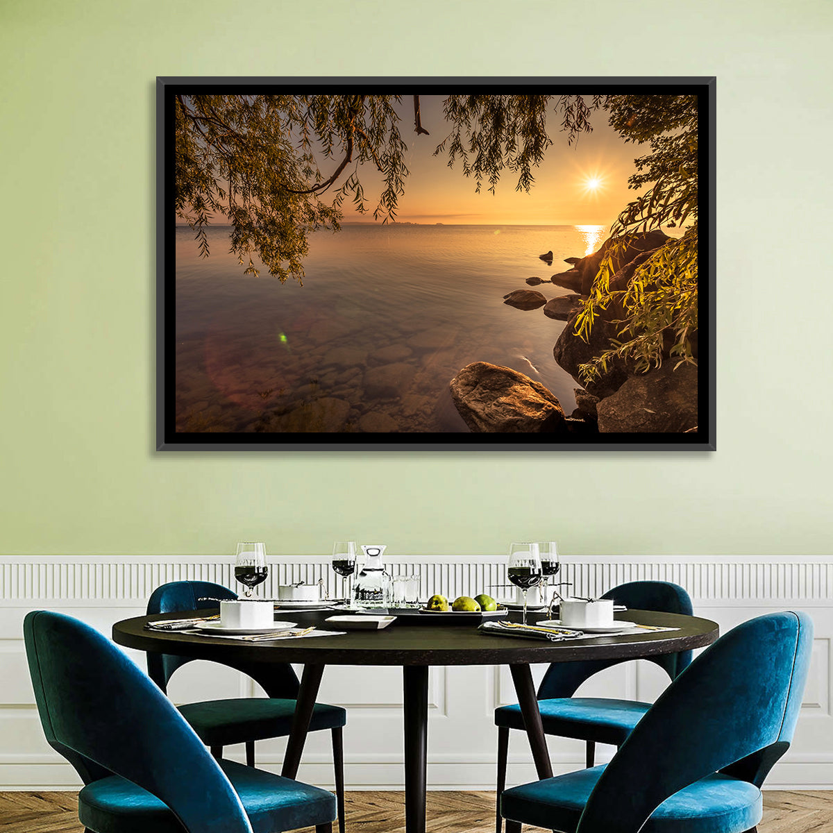 Simcoe Lake Golden Hour Wall Art