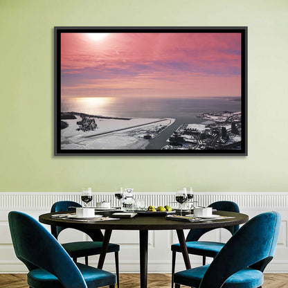 Lake Ontario Winter Skyline Wall Art