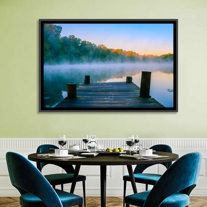 Misty Dock, Mt Saint Francis Wall Art