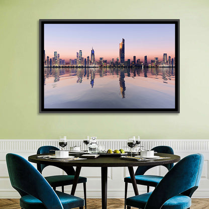 Al Hamra Tower Twilight Skyline Wall Art