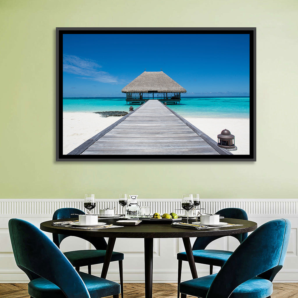 Maldives Turquoise Pier Wall Art
