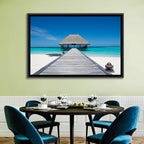 Maldives Turquoise Pier Wall Art