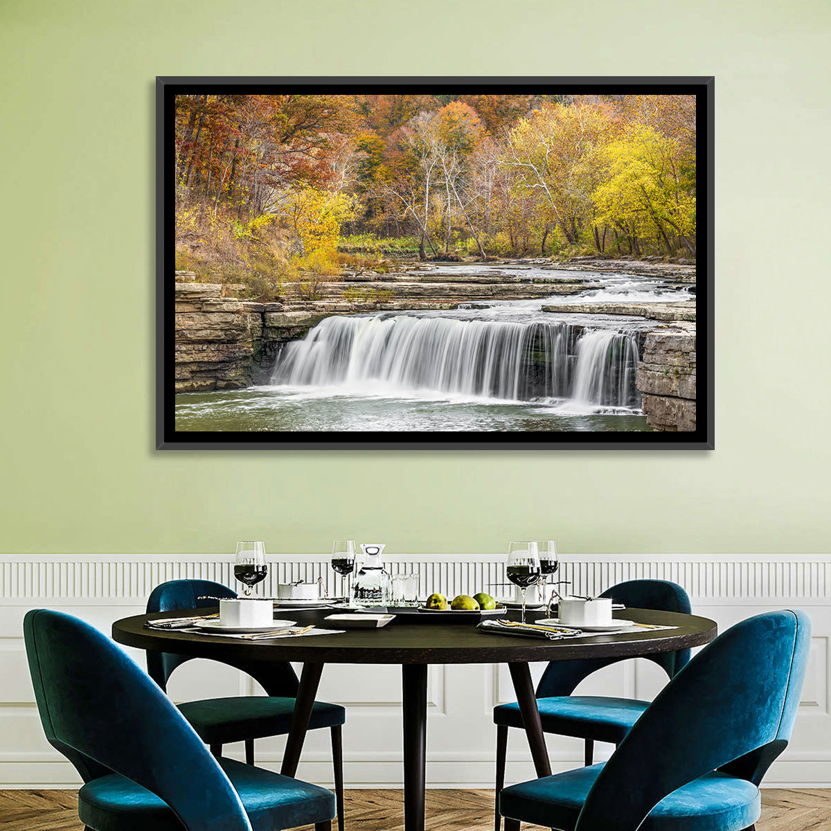 Lower Cataract Waterfall Wall Art in a room, landscape