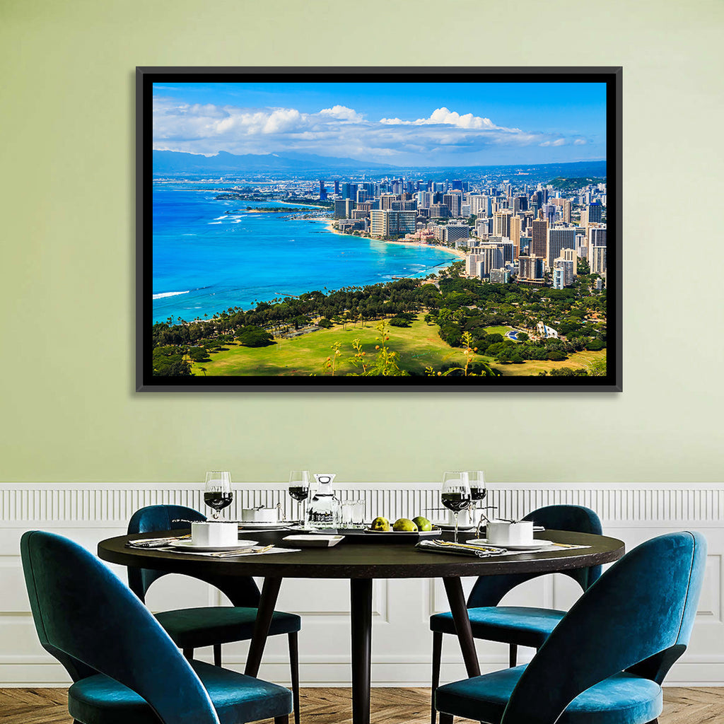 Honolulu Skyline Wall Art