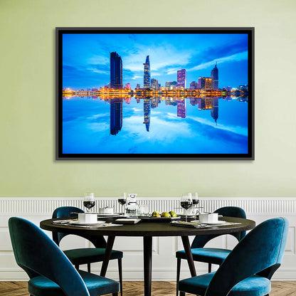 Ho Chi Minh City Skyline at Twilight Wall Art