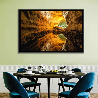 Cave Lake Reflection Wall Art