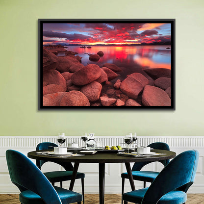 Lake Tahoe Sunset Reflection Wall Art