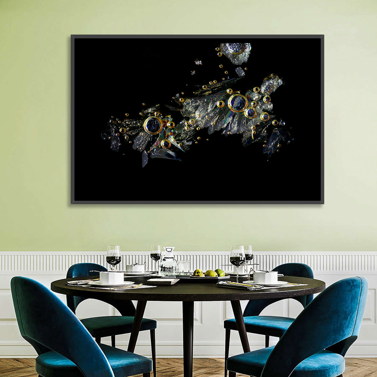 Microscopic Vitamin C Crystals Wall Art