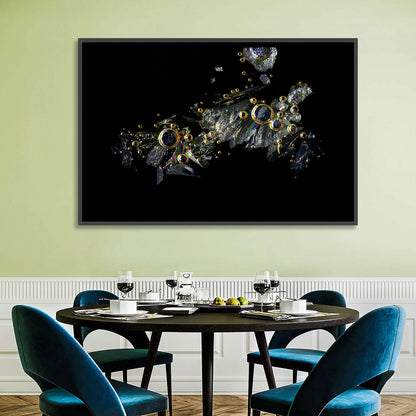 Microscopic Vitamin C Crystals Wall Art
