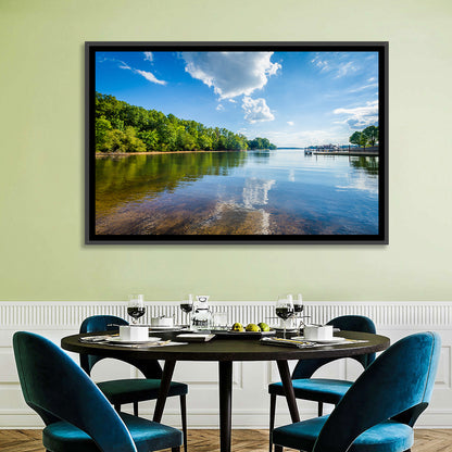 Lake Norman Dockside Reflection Wall Art