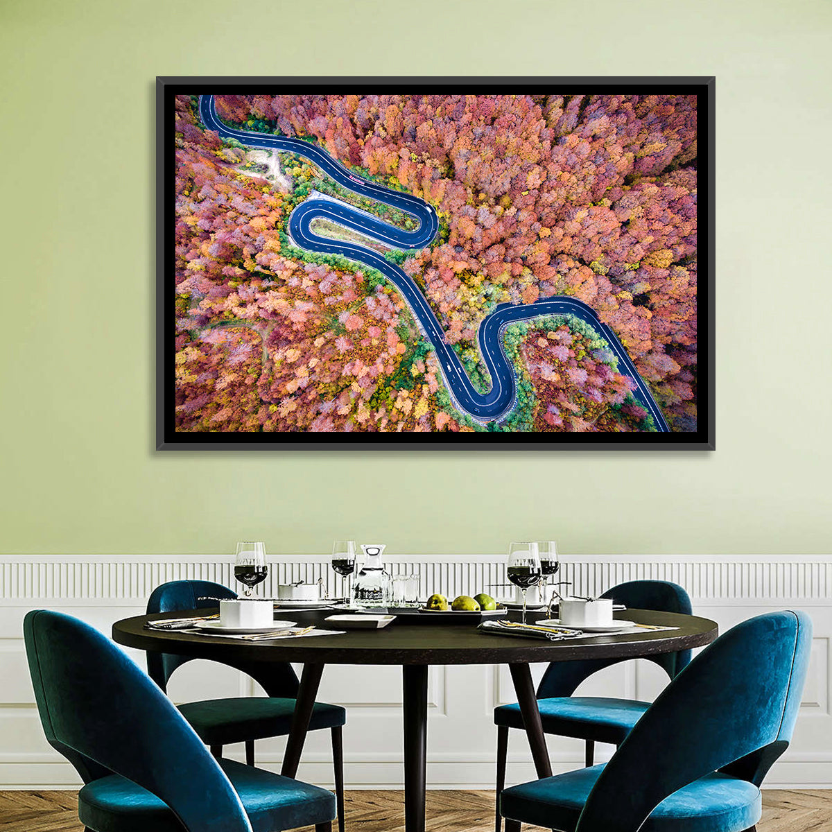 Serpentine Autumn Road Wall Art