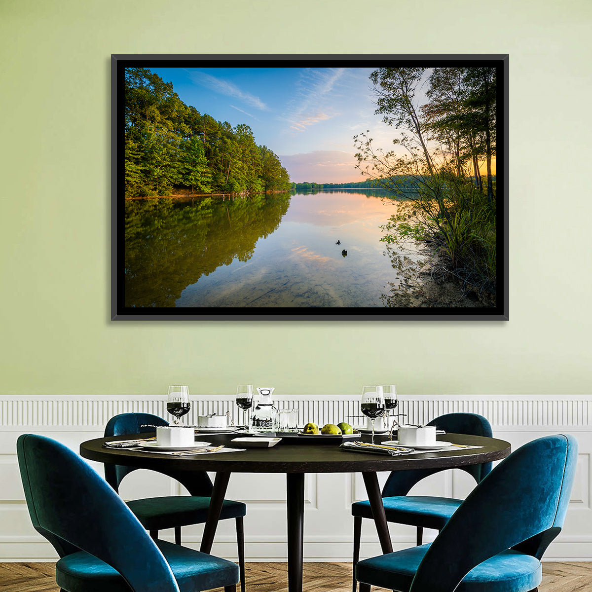 Lake Norman Golden Reflections Wall Art