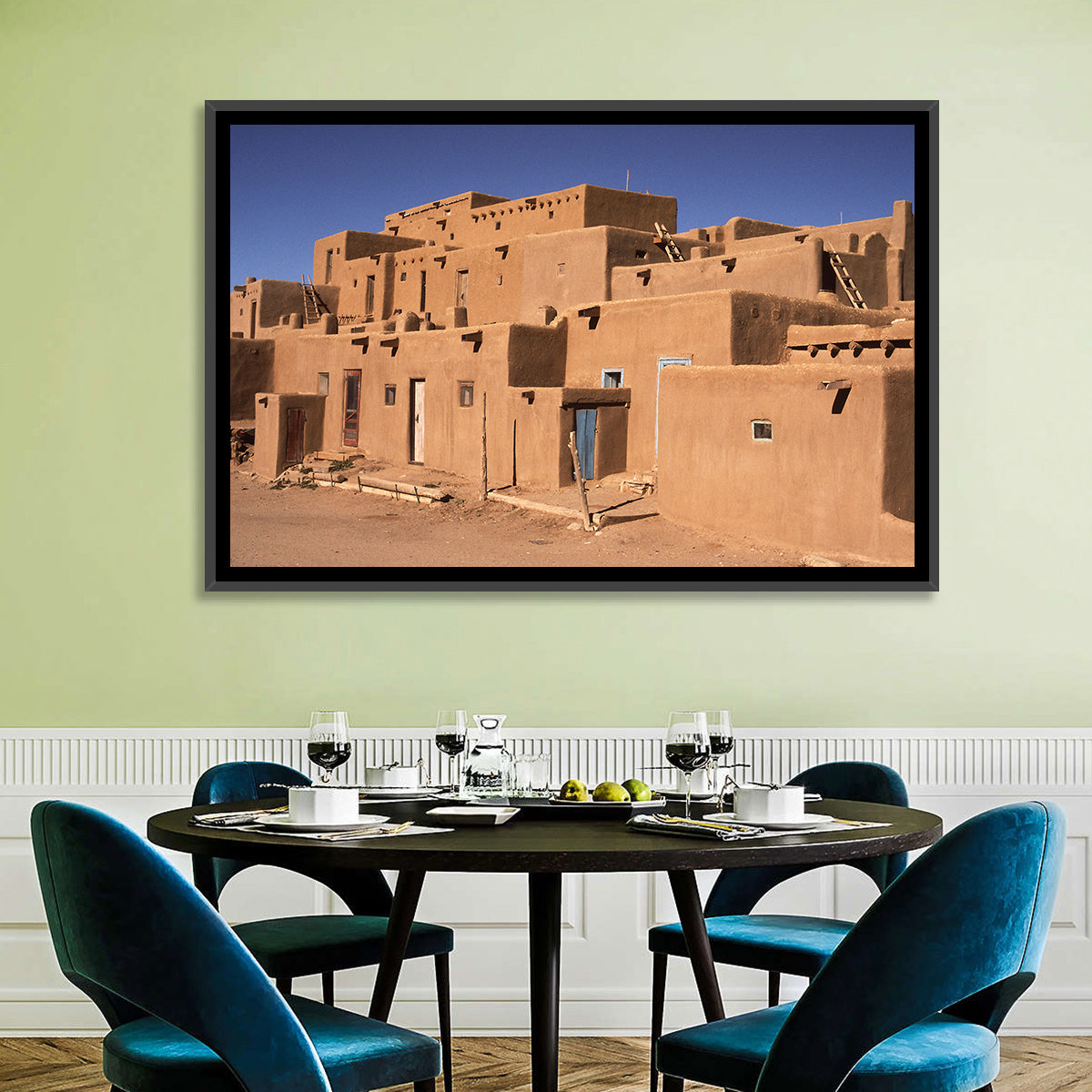 Taos Pueblo North House Wall Art