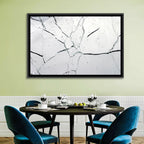 Fractured Glass Macro Study Wall Art