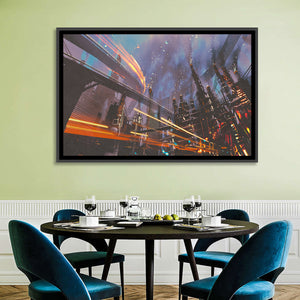 Futuristic City Wall Art