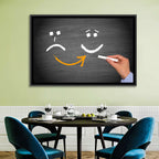Chalkboard Mood Shift Smiley Arrow Wall Art